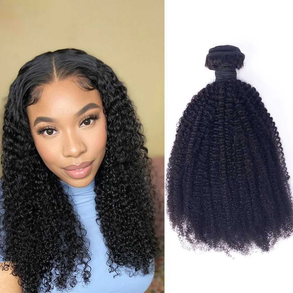 Shoumei Cuticle Aligned 100% Human Hair Bundles Customized Color Kinky Curly Texture Weft Hair Extension