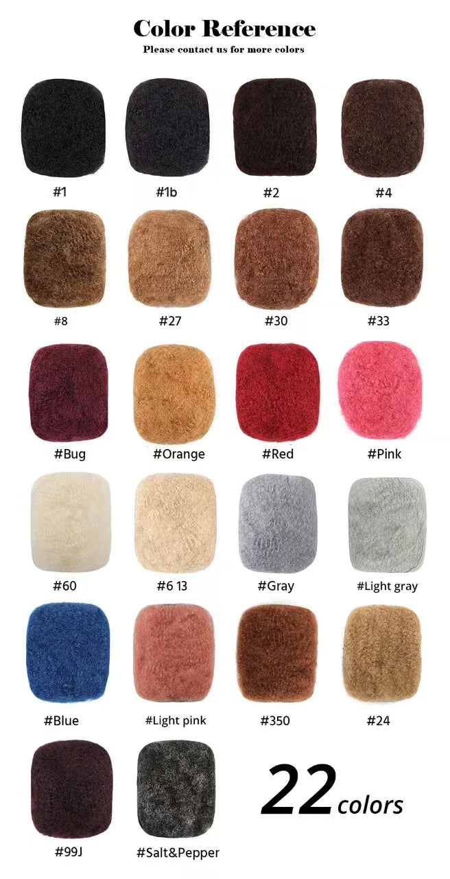 Hot Selling Big Package 100% Unprocessed Human Hair Natural Black Afro Kinky Bulk 4c Human Hair for Dreadlocks
