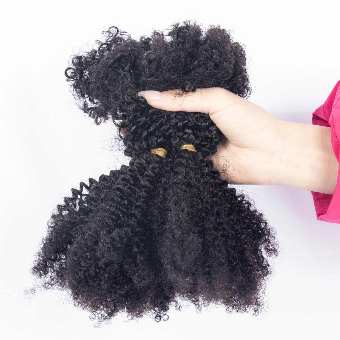 Afro Kinky Bulk Hair Natural Black for Braiding 30g 10A Cheap Afro Kinky Curly Human Hair