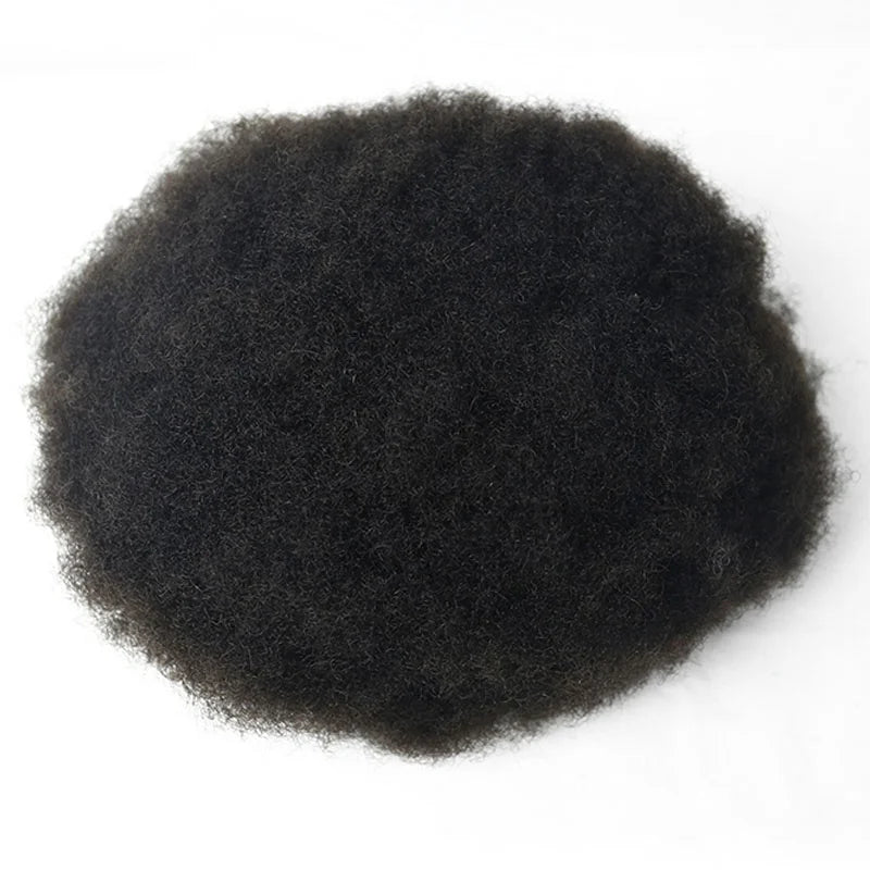 Hot Sale Afro Curly Mens Toupee 100% Human Hair Full Lace Hair Kinky Curly Toupee