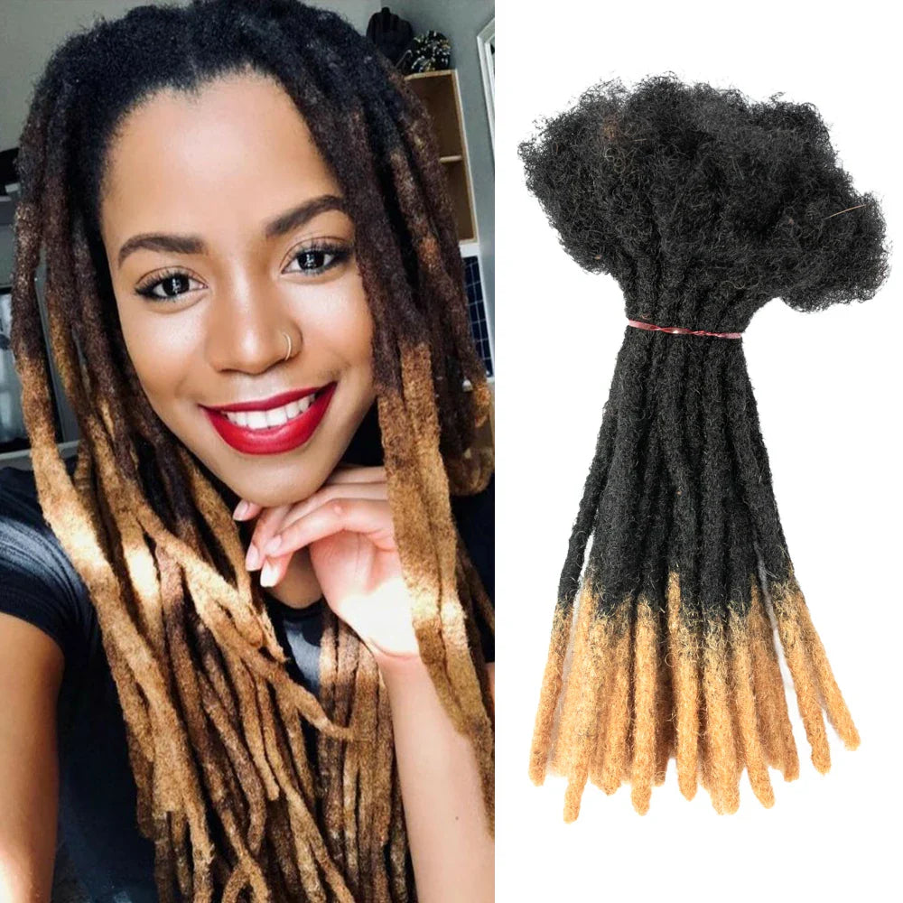 Soft Easy to Install High Quality 100% Human Hair Locs for Hair Extension
