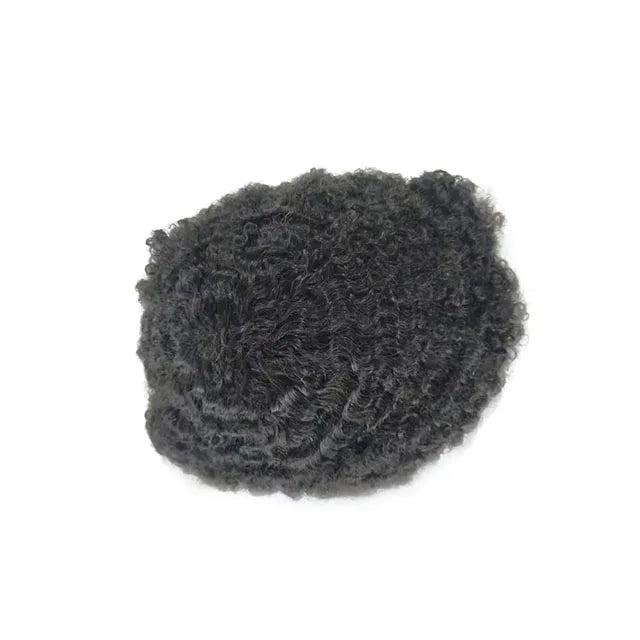 Hot Sale Afro Curly Mens Toupee 100% Human Hair Full Lace Hair Kinky Curly Toupee
