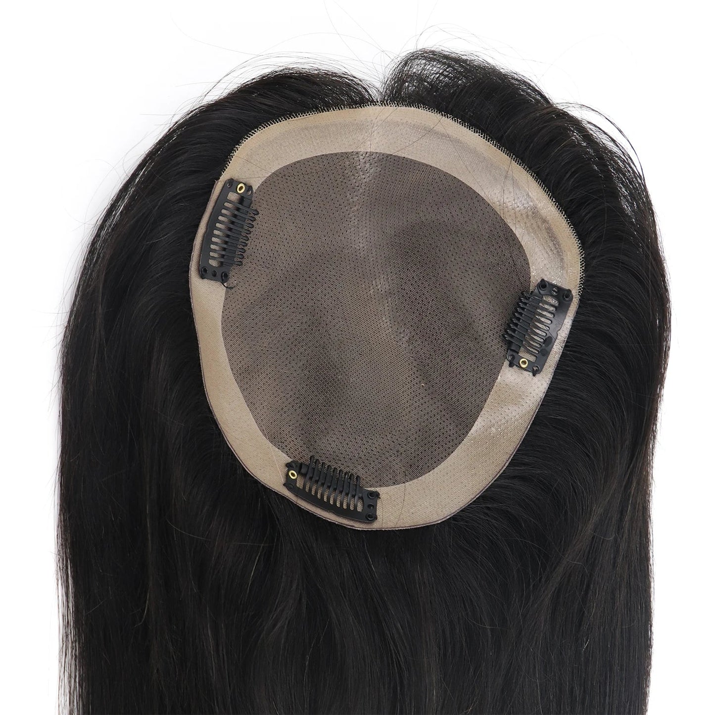 Factory Human Hair Toupee for Women #613 Hairpiece Toupee #1B Toupee for Women