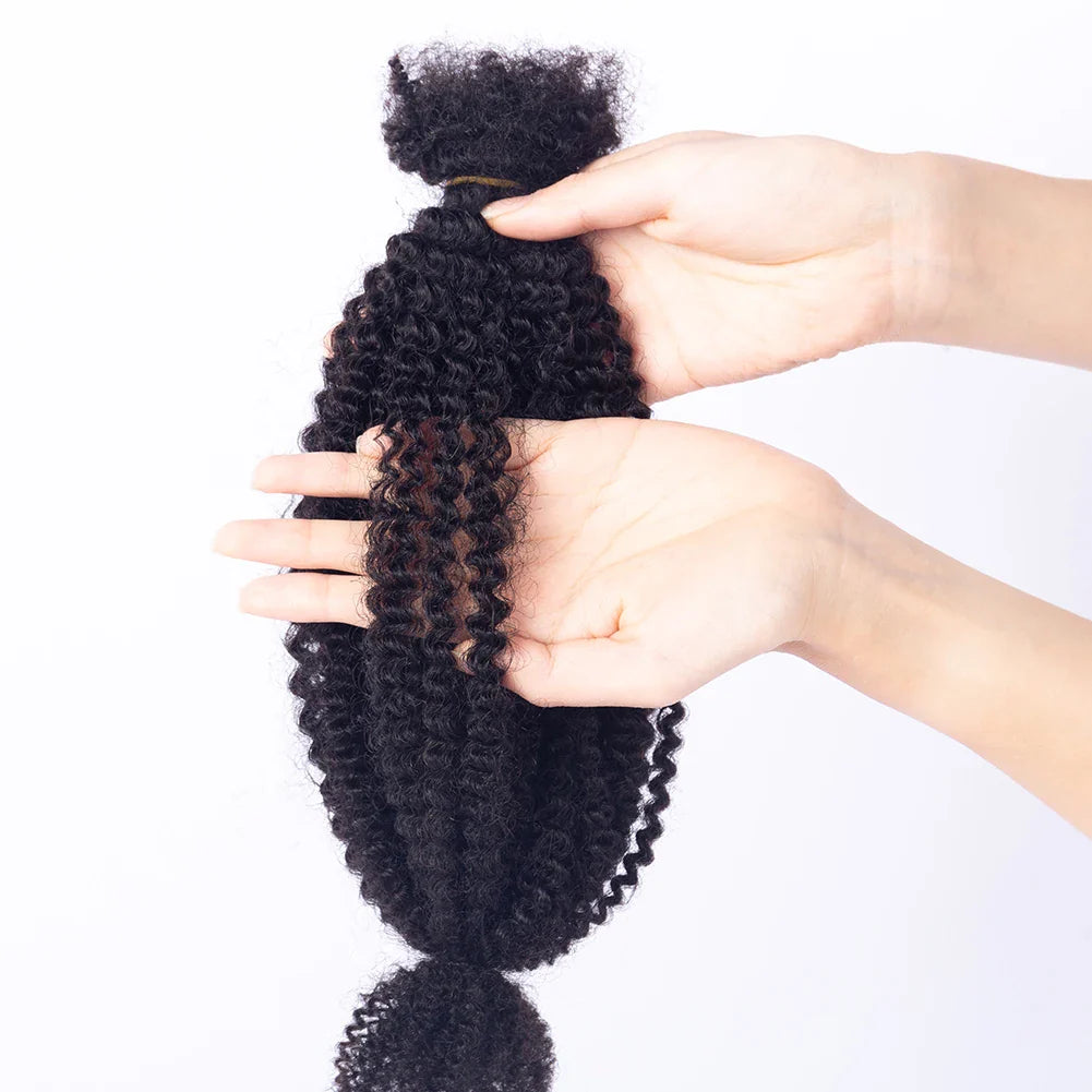 Wholesale Afro Kinky Twist Crochet Hair Braids 100% Human Hair Spring Twist Hair Extensions