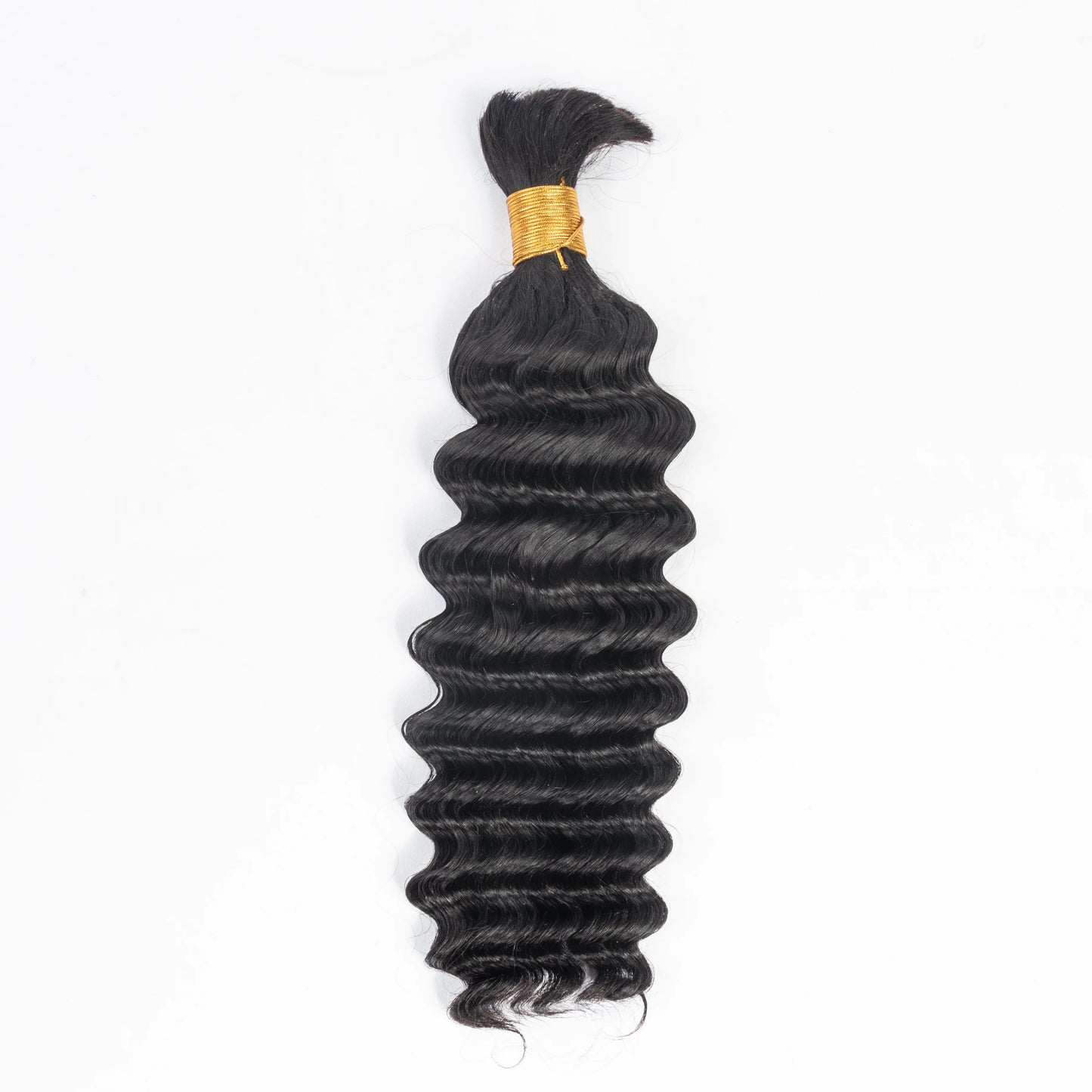 Hot Selling Human Hair Bulk No Weft 12A Indian Deep Wave Bulk Braiding Hair for Braids 100g