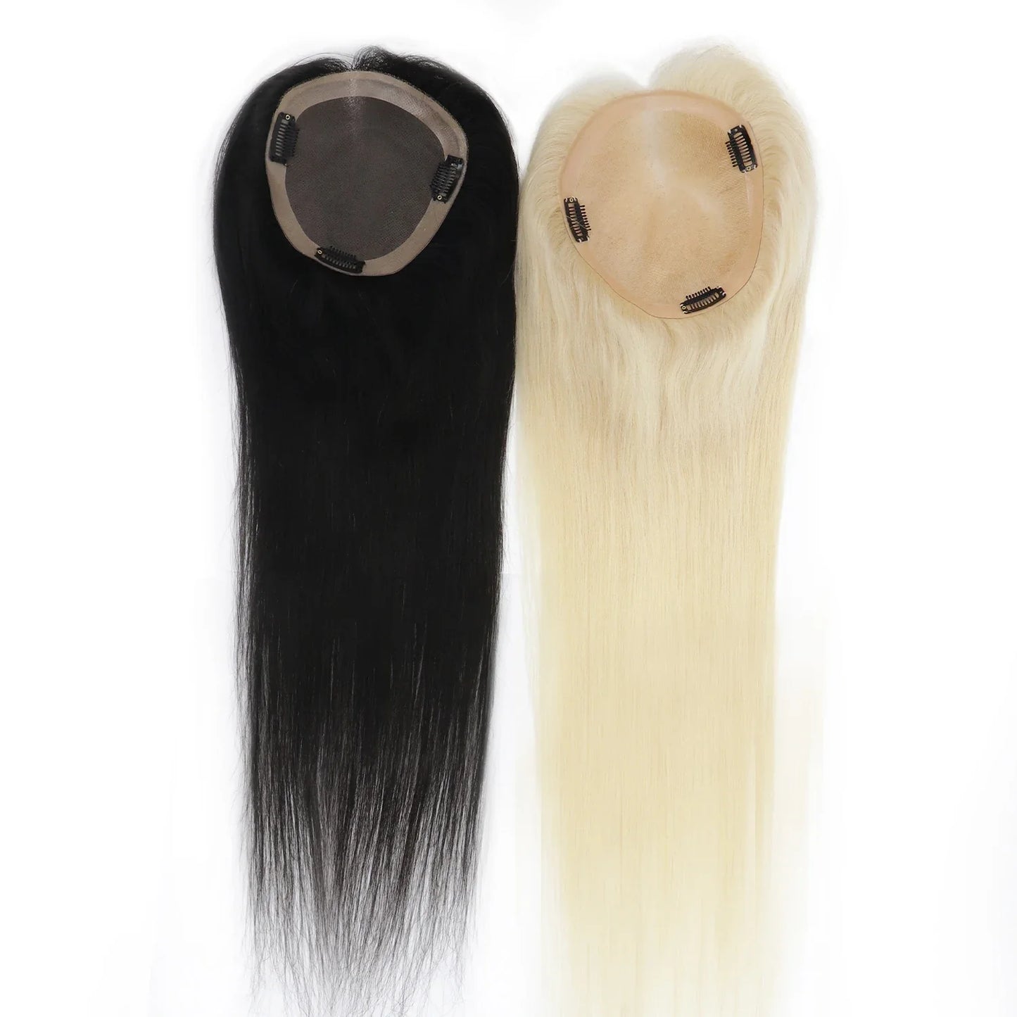 Factory Human Hair Toupee for Women #613 Hairpiece Toupee #1B Toupee for Women