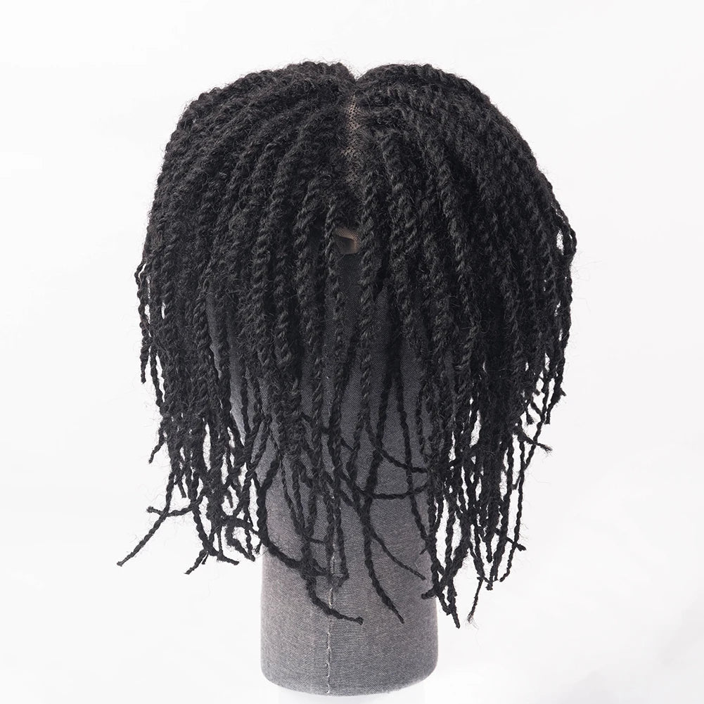 Hot Selling in 2025 High Quality 100% Human Hair Toupee for Men Afro Twist With Lace