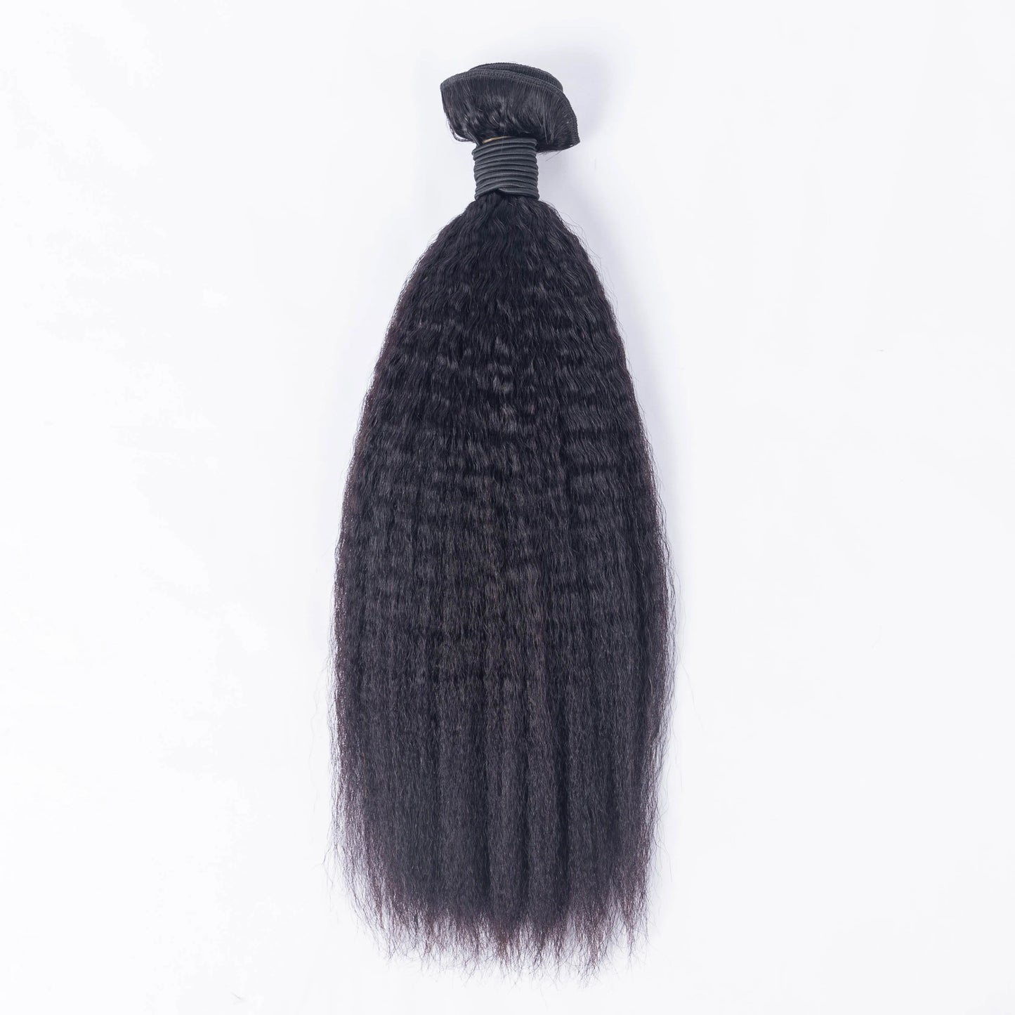 Shoumei Double Drown 100% Virgin Human Hair Bundles Customized Color Kinky Straight Texture Hair Weaving for Hair Extension