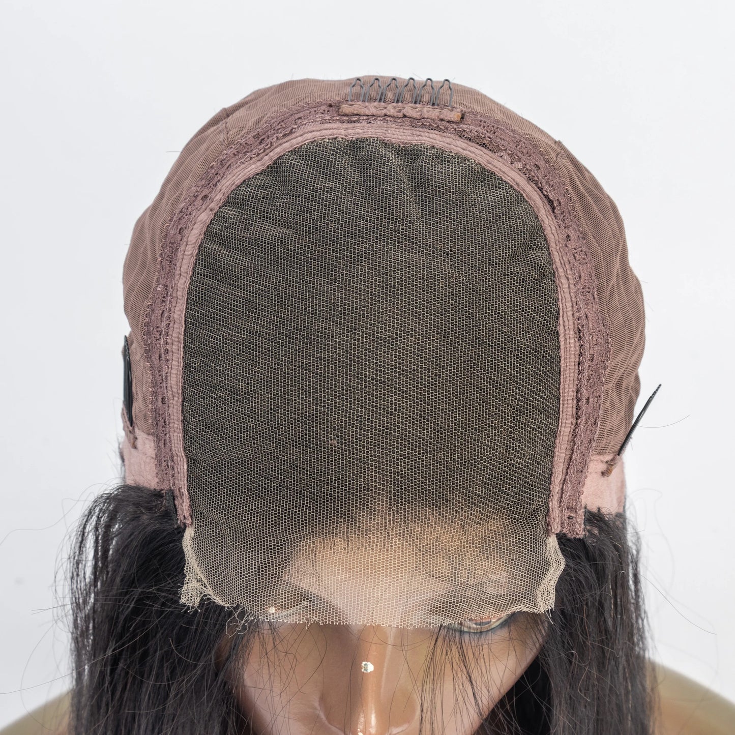 Ready to Ship 100% Virgin Remy Human Hair 16inch Straight 5x5 Swiss Transparent Lace Frontal Wig