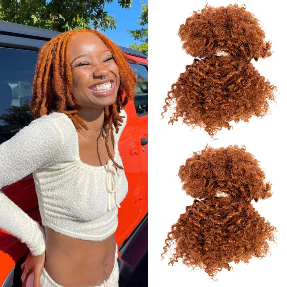 100% Human Hair Afro Kinky Bulk Hair 30/1b/30 Customize Color 12A Cheap Afro Kinky Bulk Human Hair for Braiding
