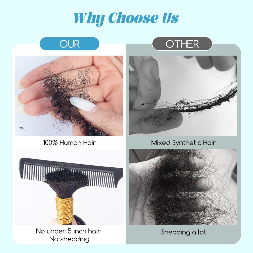 Deep Wave Human Bulk Extensions  No Weft Bulk 100% Unprocessed Indian Curly Remy Bulk Human Hair for Braiding