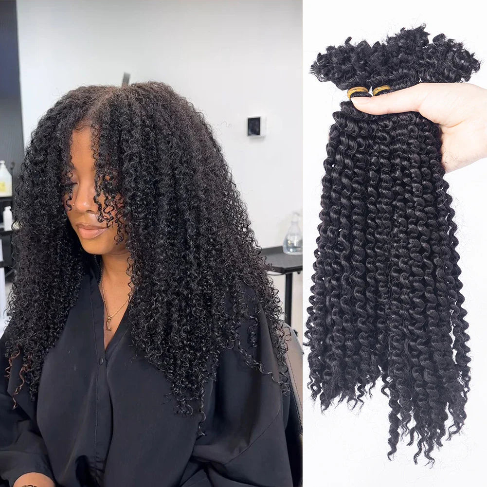 Hot Selling Afro Kinky Braiding Crochet Bulk Hair Extensions Synthetic Hair Wicks Blend Hair For African Braids