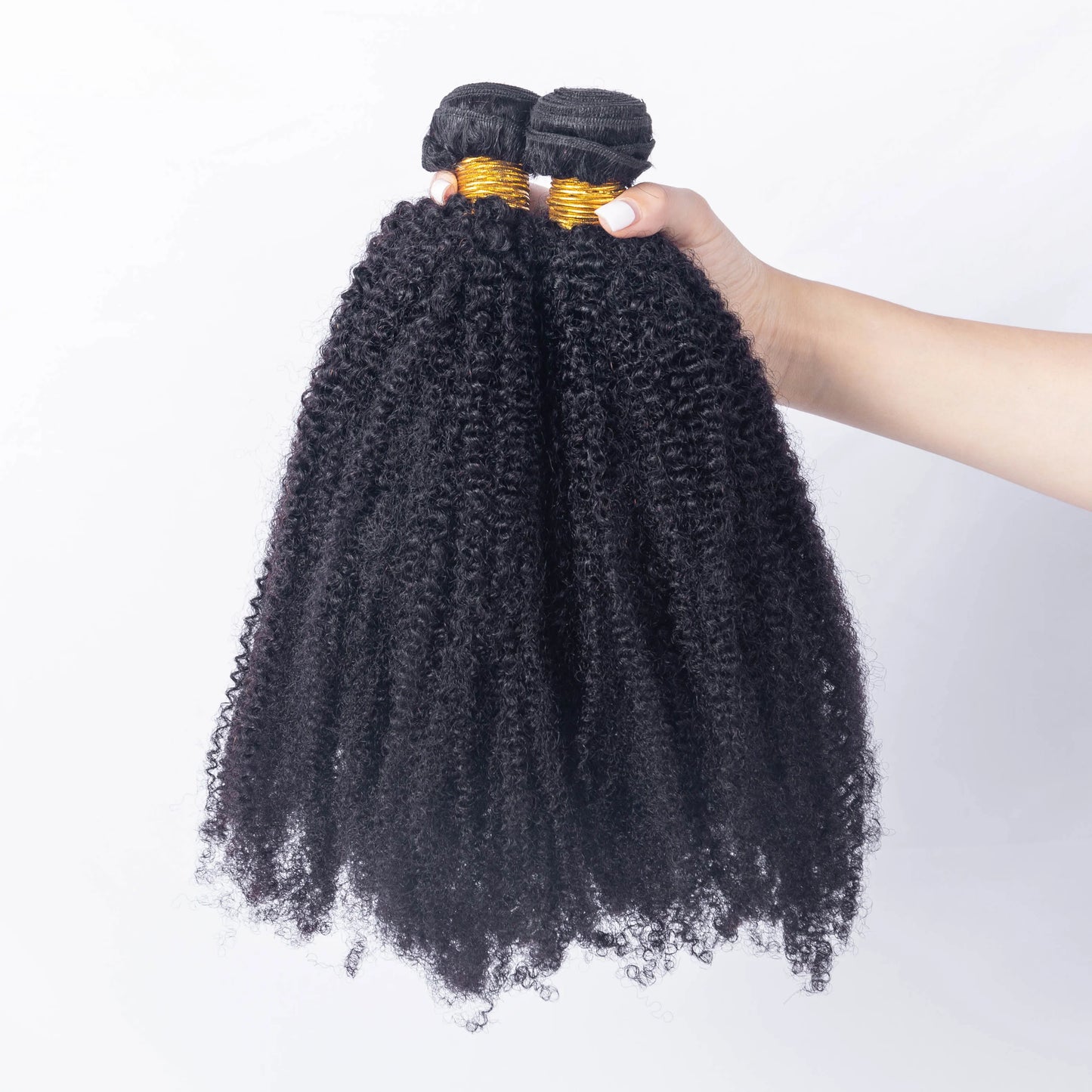 Natural Black Kinky Straight 4A 4B4C Bundles 100g 100% Human Hair Weft Hair Extension