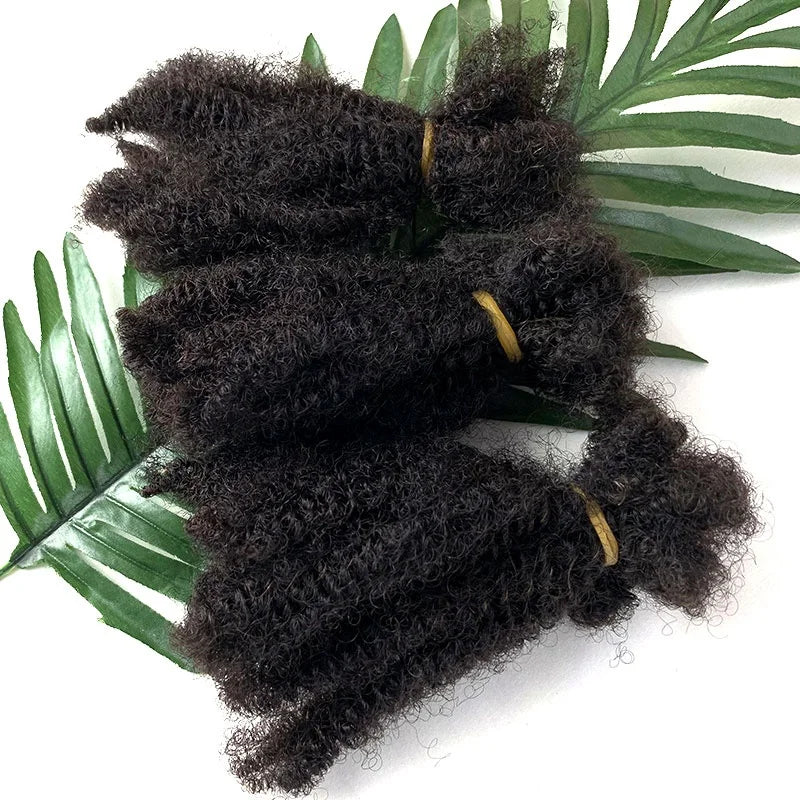 Dreadlocks Hair Making Machine 4b 4c Virgin Hair Bulk 100% Virgin Human Afro Braiding Hair Bulk