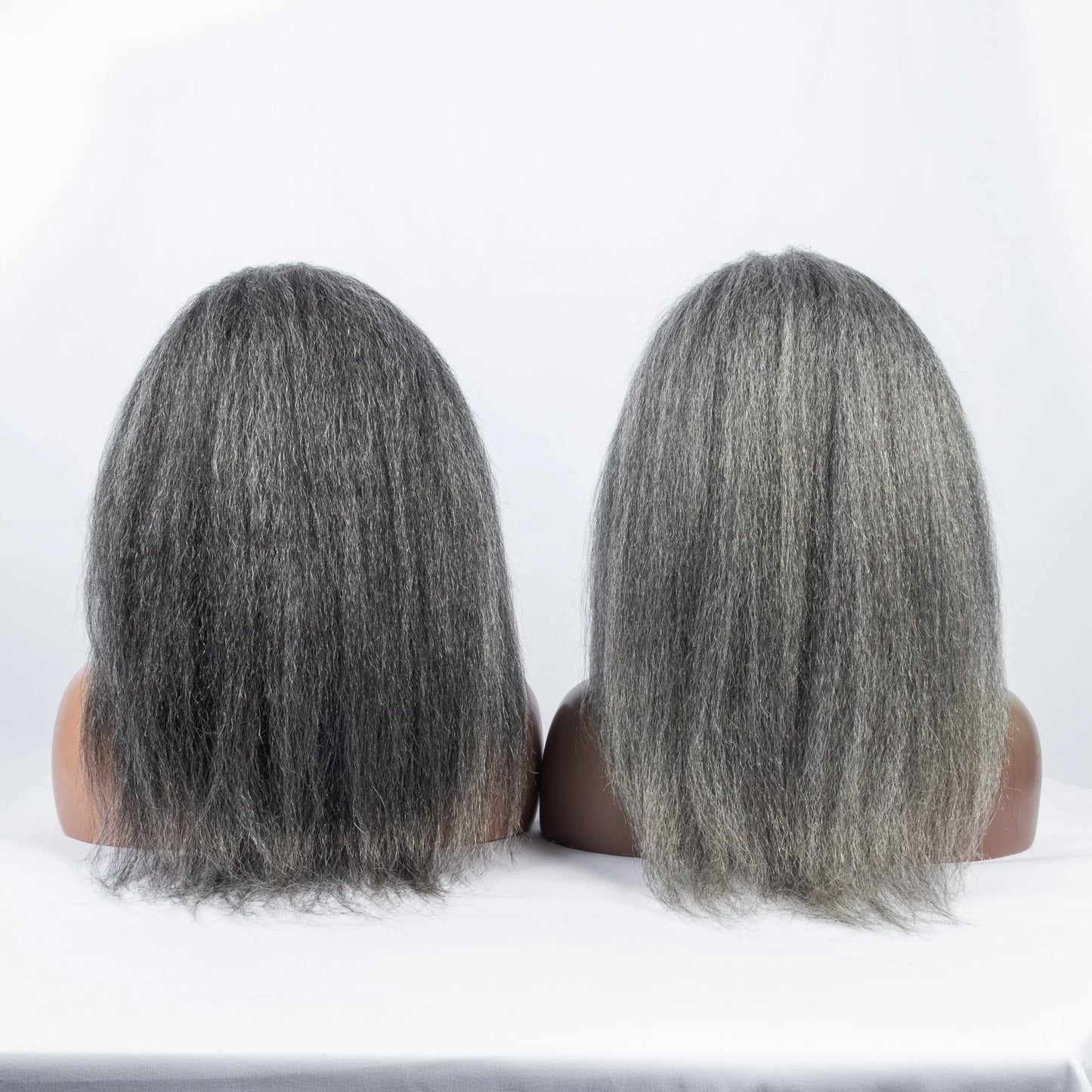 Human Hair 100% Grey Natural Virgin Hair Headband Wig Raw Materials Grey Machine Made Wig
