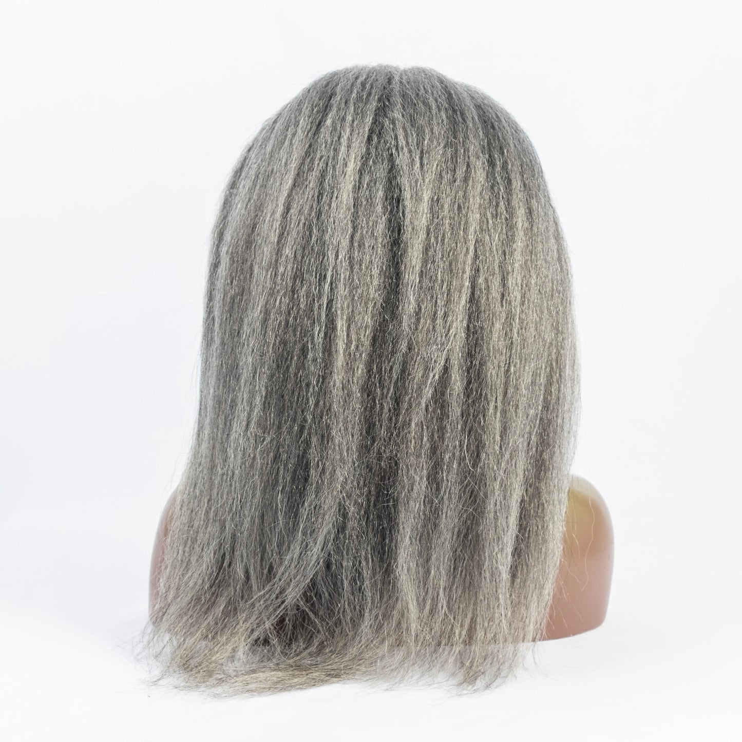 Human Hair 100% Grey Natural Virgin Hair Headband Wig Raw Materials Grey Machine Made Wig