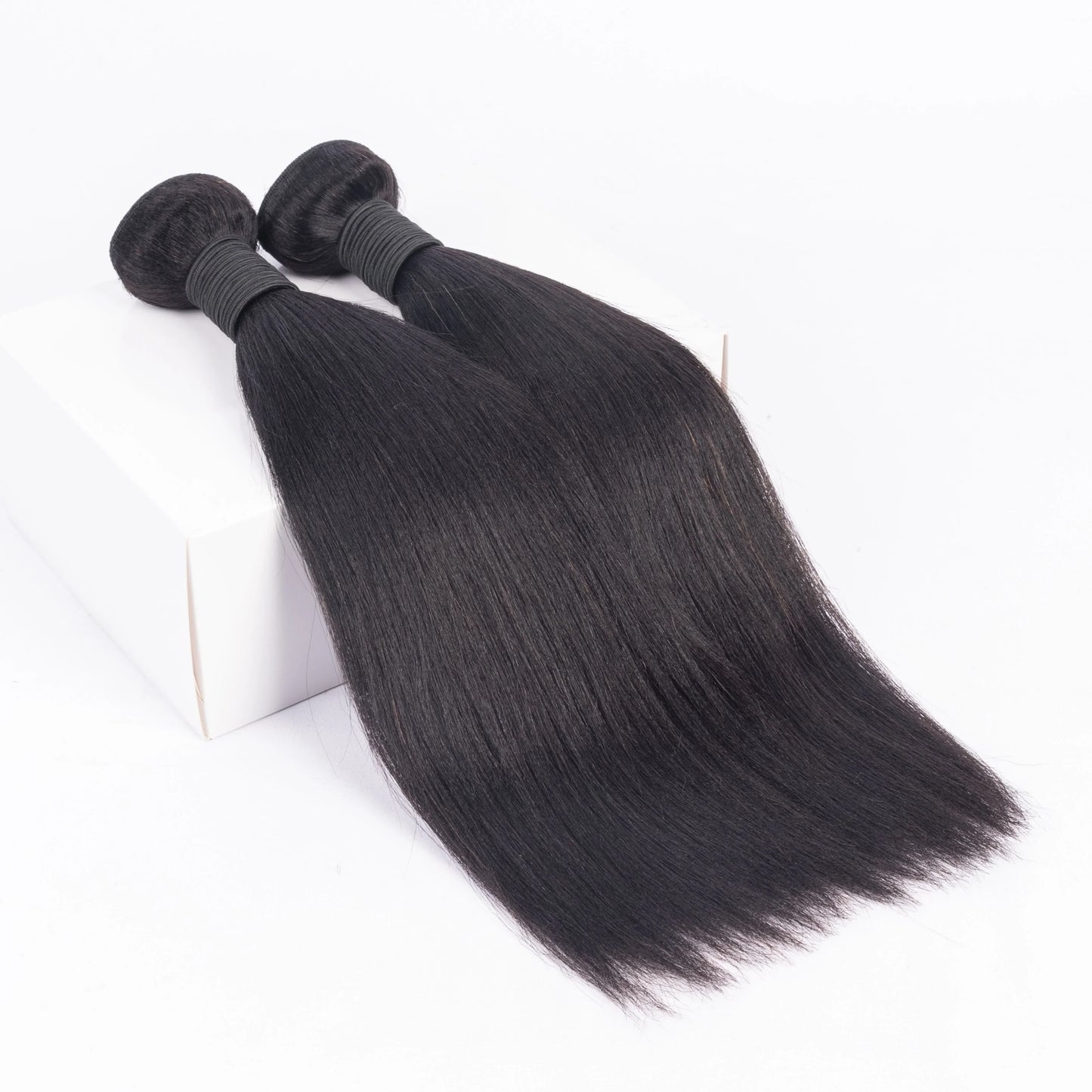 Wholesale Customized Color 10-30 Inch Yaki Straight  Deep Wavy Bundles 100% Human Hair Weft