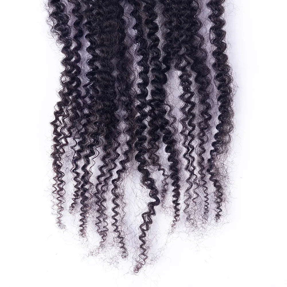 Wholesale Afro Kinky Twist Crochet Hair Braids 100% Human Hair Spring Twist Hair Extensions