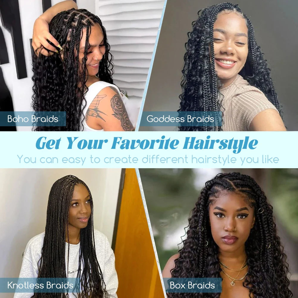 Deep Wave Human Bulk Extensions  No Weft Bulk 100% Unprocessed Indian Curly Remy Bulk Human Hair for Braiding