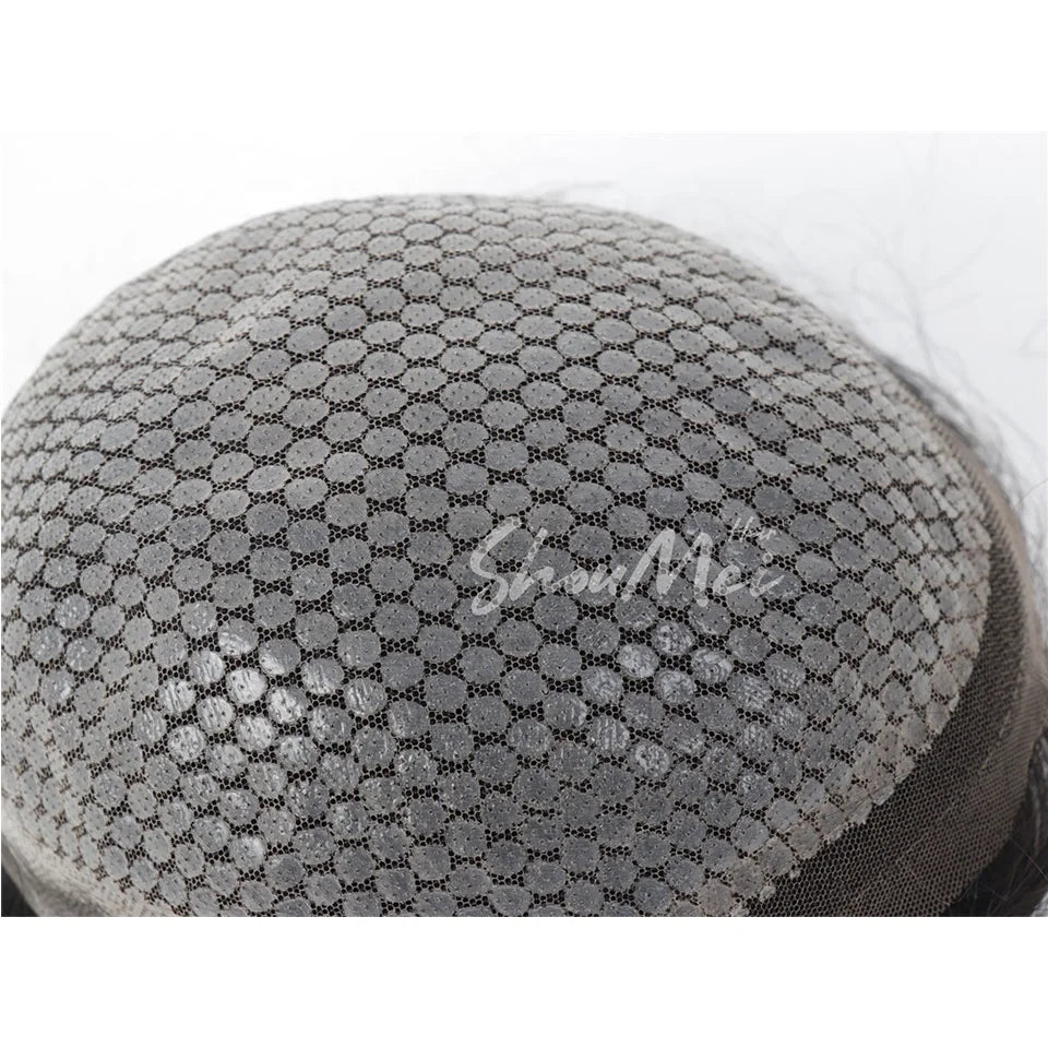 New Silicon Toupee 8x10 Human Hair Replacement System Wigs Prosthesis Toupee Hair Patch for Men Natural Wave