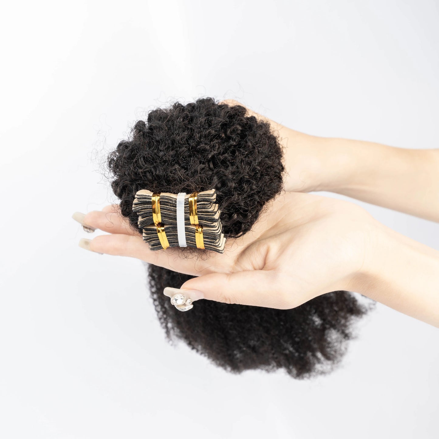 Hot Selling 11A 12A Double Drawn 100% Raw Unprocessed Human Virgin Remy Hair Extensions Soft Curl Tape in Style