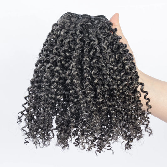 2023 New Arrival 100% Human Hair #Grey Hair Bundle Kinky Curly Soft Grey Hair