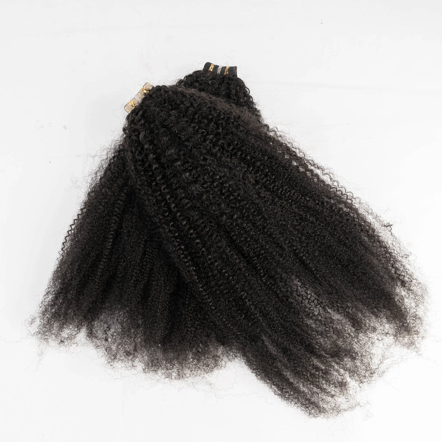 Hot Selling Afro Kinky Curly Tape in Hair Extensions for Black Women 4b4c Kinky Curly Adhesive Tape Ins