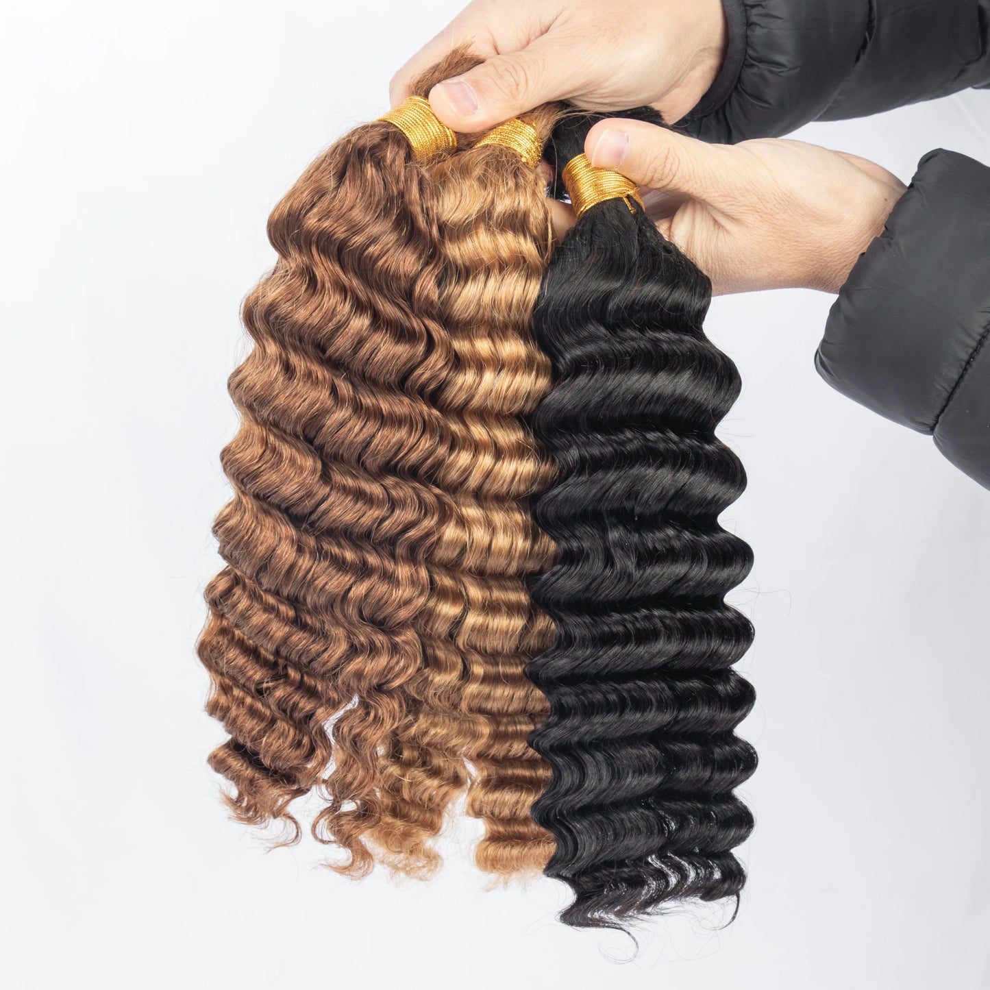 Super Double Drawn High Quality 100% Human Hair Human Bundles Customized Texture No Weft for Braiding