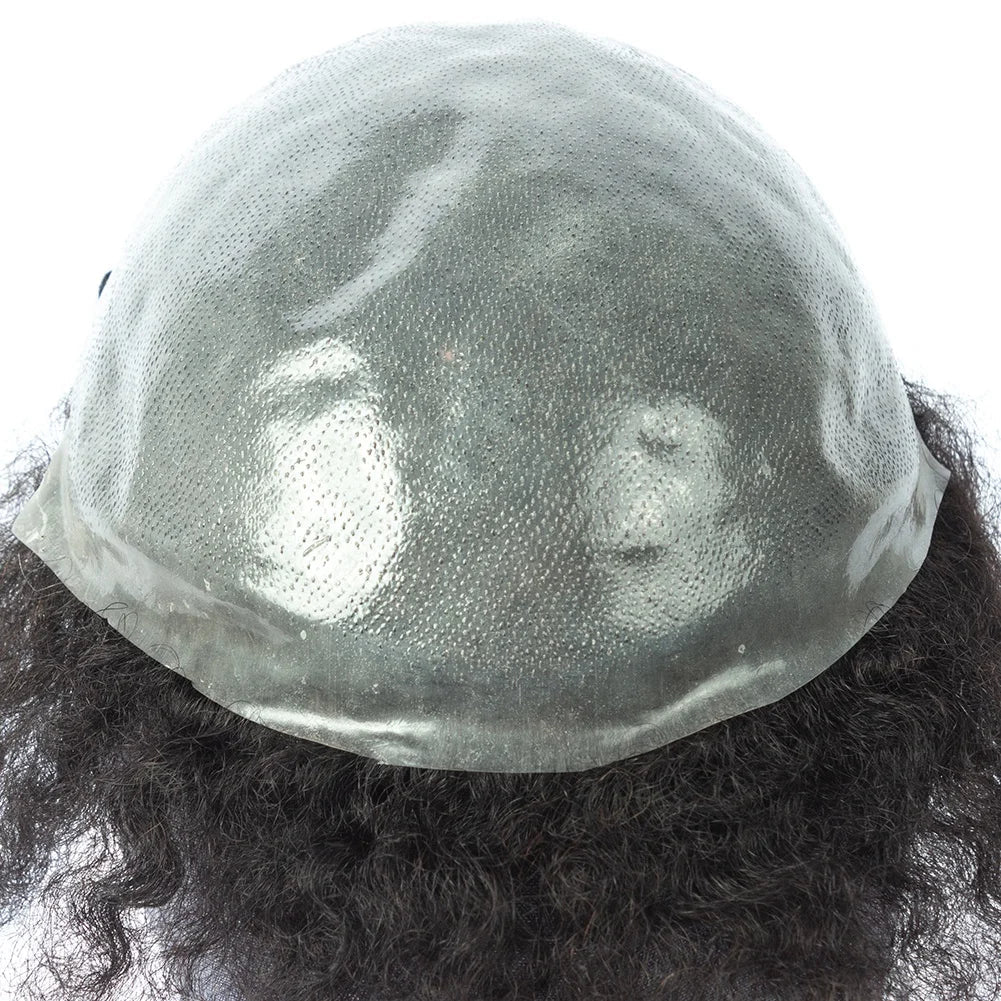 Wholesale Price Jet Black 100% Brazilian Hair 8X10 Toupee Box Braids for Black Men Afro Twist Toupee