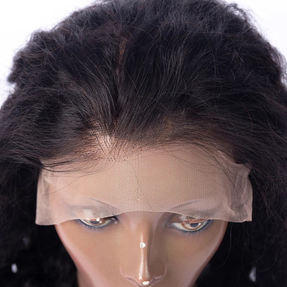 Hot Selling Pre Plucked  Human Hair Glueless Wig Transparent Invisible Draw String for 360 Lace Wigs