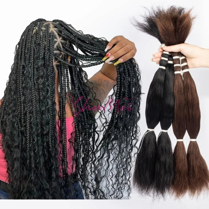 Wholesale Braiding Hair 100% Virgin Indian Hair Extensions Water Wave Wet and Wavy Human Braiding Hair Bulk No Weft