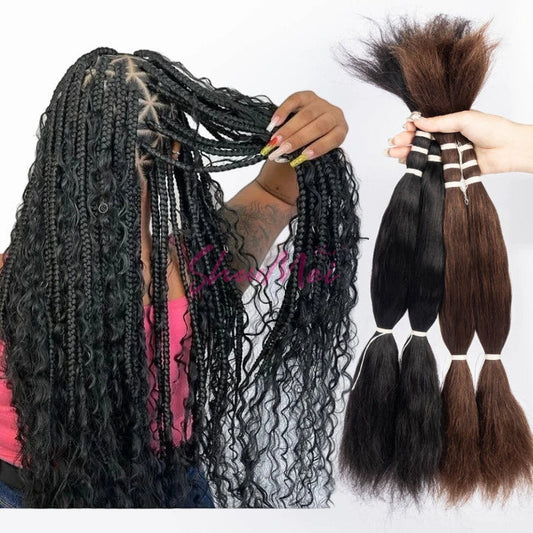 Wholesale Braiding Hair 100% Virgin Indian Hair Extensions Water Wave Wet and Wavy Human Braiding Hair Bulk No Weft