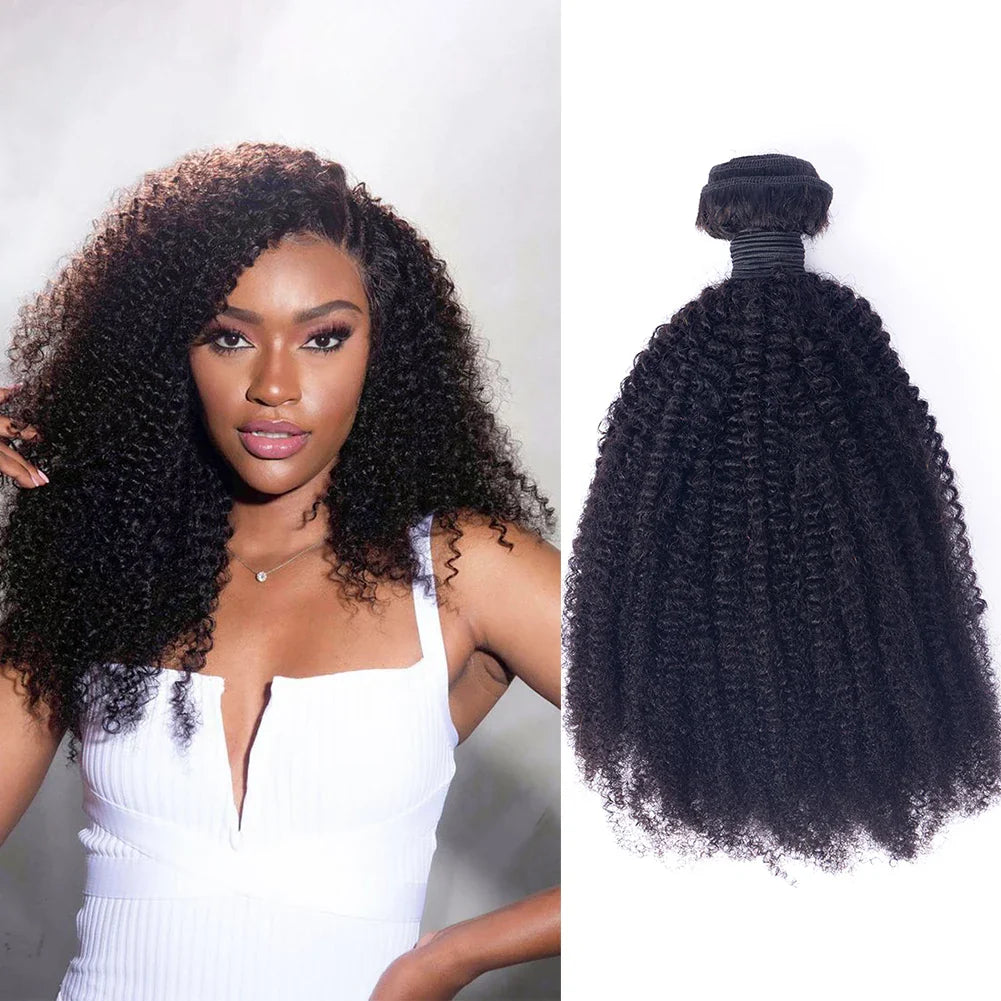 Shoumei Cuticle Aligned 100% Human Hair Bundles Customized Color Kinky Curly Texture Weft Hair Extension