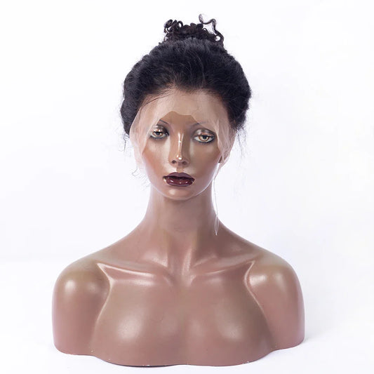 Hot Selling Pre Plucked  Human Hair Glueless Wig Transparent Invisible Draw String for 360 Lace Wigs