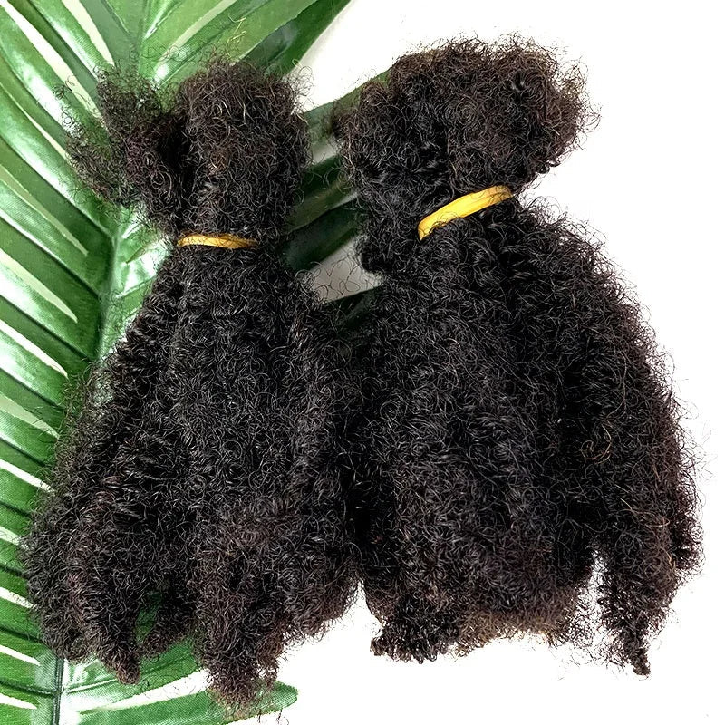 Dreadlocks Hair Making Machine 4b 4c Virgin Hair Bulk 100% Virgin Human Afro Braiding Hair Bulk
