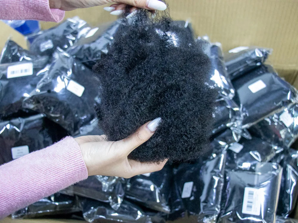 Factory Wholesale Price 100% Human Virgin Hair Can Bleach and Dyed Afro Kinky Bulk Human Hair for Dreadlocks