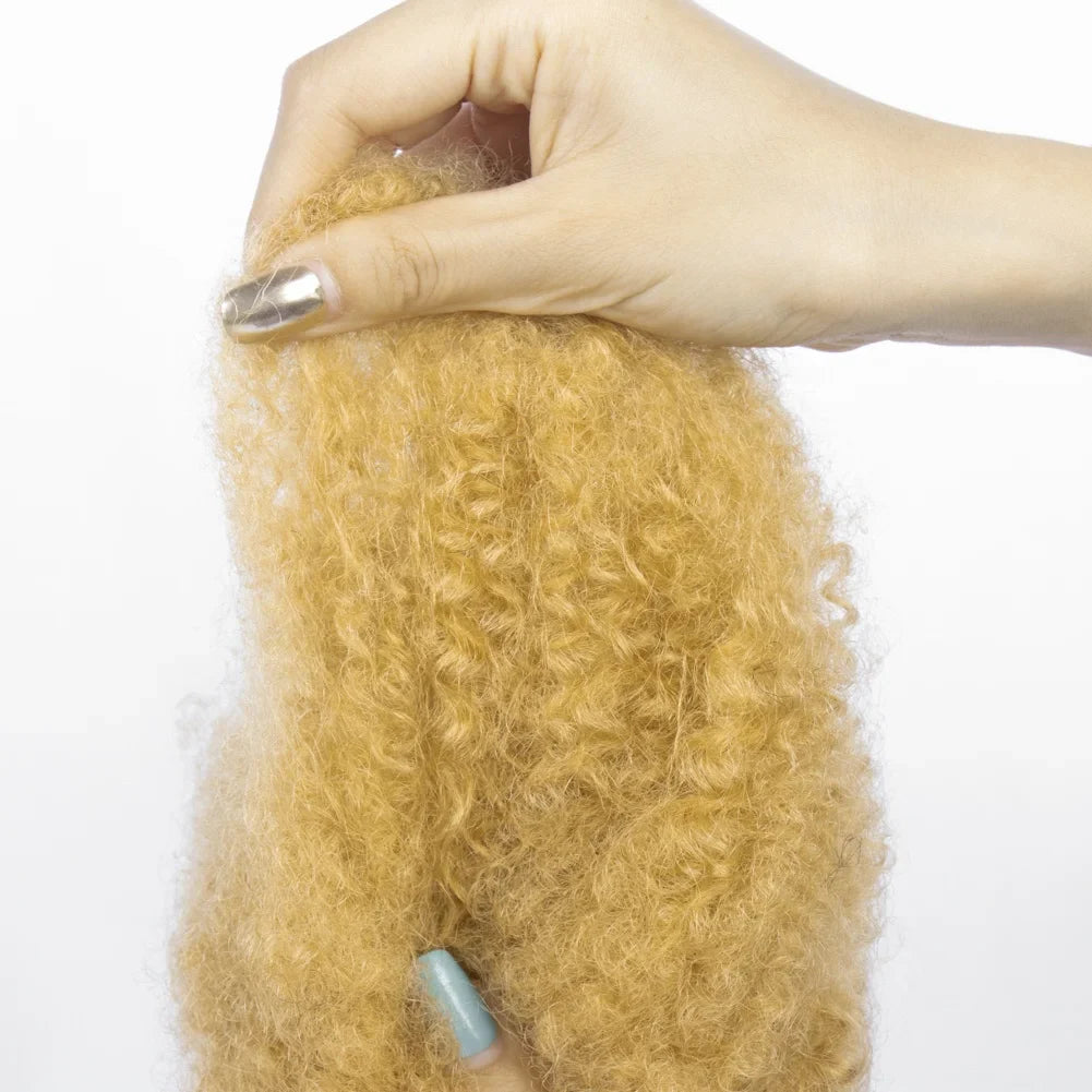 Human Afro Kinky Bulk Hair for Locs 12A Human Hair Braiding Bulk Hair 30g Dreadlocs Crochet Color 1b 4 27 Grey