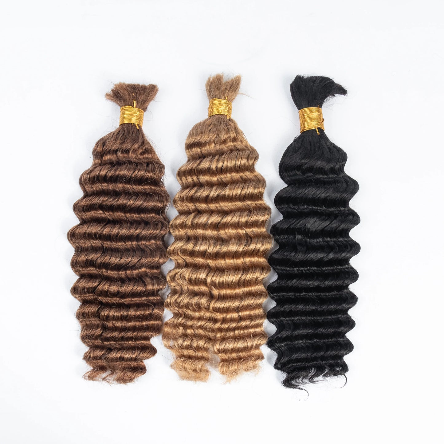 Hot Selling Human Hair Bulk No Weft 12A Indian Deep Wave Bulk Braiding Hair for Braids 100g