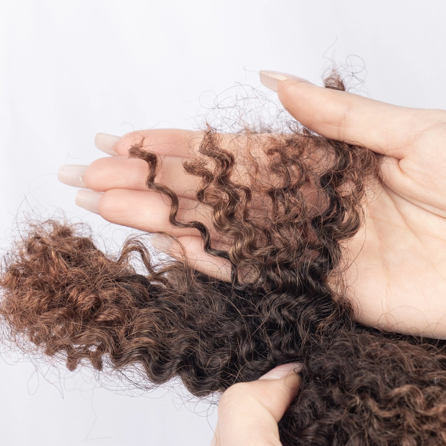 Hot Selling Ombre #30/4/30 Afro Kinky Human Hair Bulk for Braiding Afro Curly Hair Bulk Human Hair for Braiding