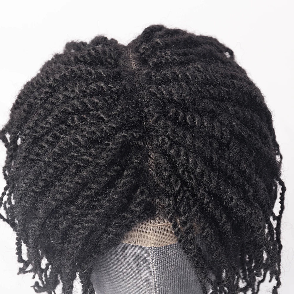 Hot Selling in 2025 High Quality 100% Human Hair Toupee for Men Afro Twist With Lace