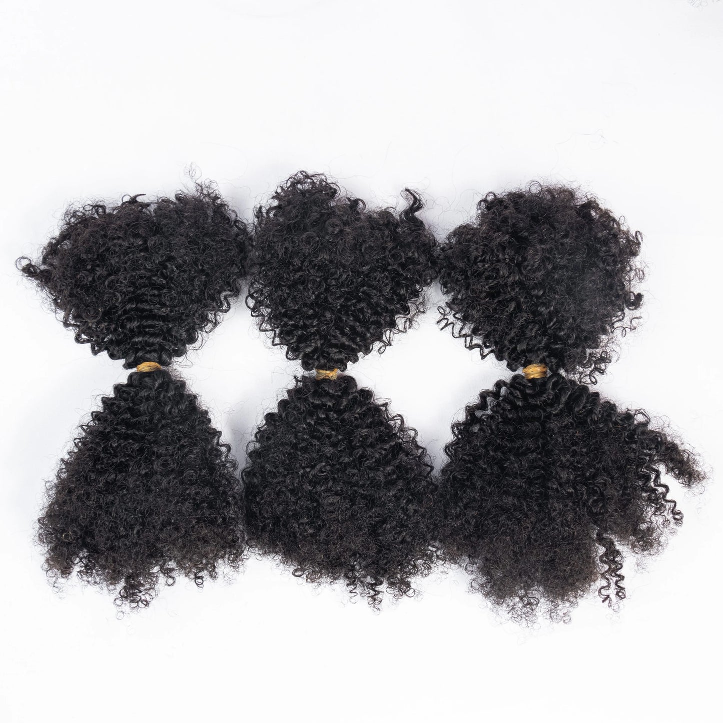 Afro Kinky Bulk Hair Natural Black for Braiding 30g 10A Cheap Afro Kinky Curly Human Hair