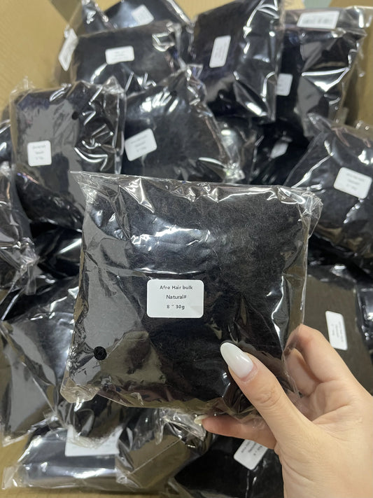 Wholesale 100% Natural Human Hair 4C Micro Twist  Afro Kinky Bulk Human Hair for Twist