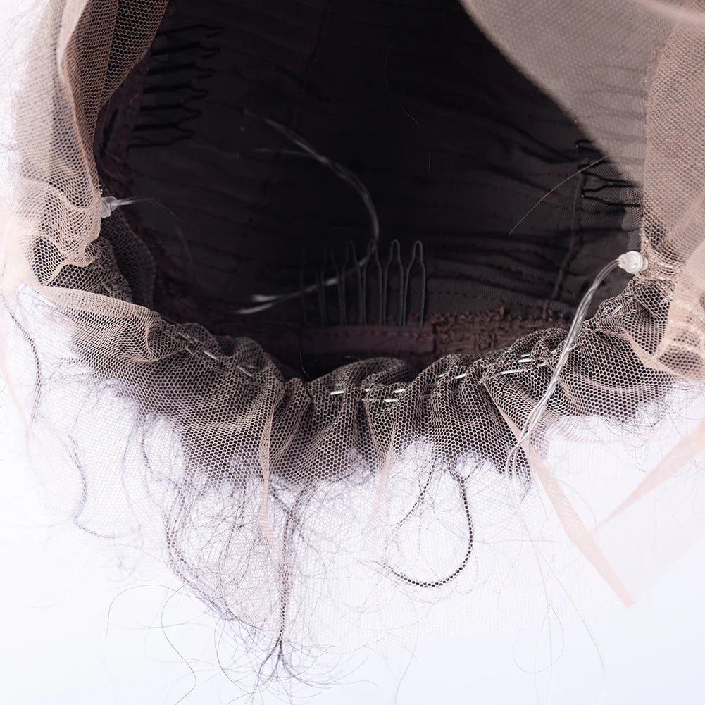 2025 New HD Pre Plucked Jerry Curly Glueless Wig Transparent Invisible Draw String for 360 Lace Wigs
