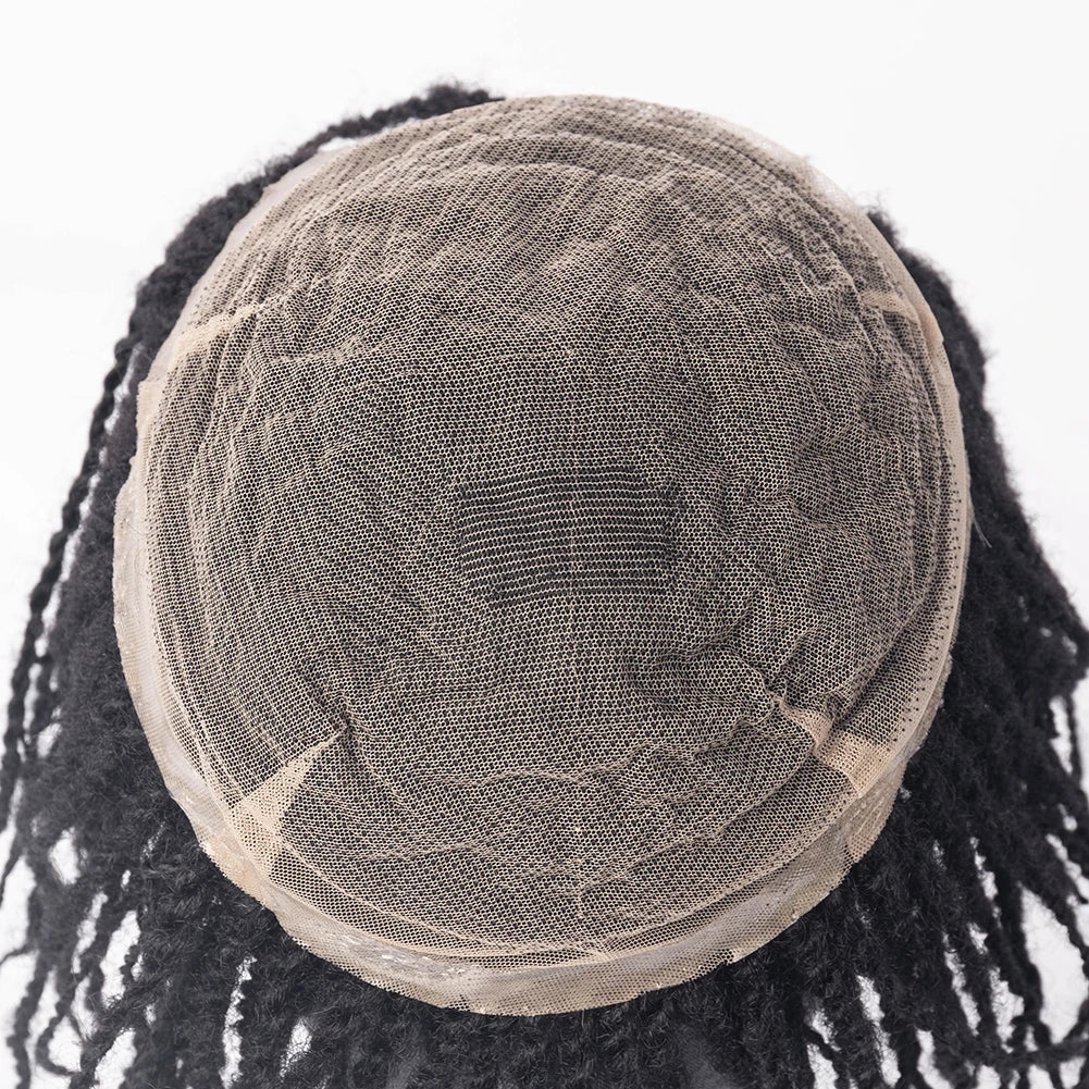 Hot Selling in 2025 High Quality 100% Human Hair Toupee for Men Afro Twist With Lace