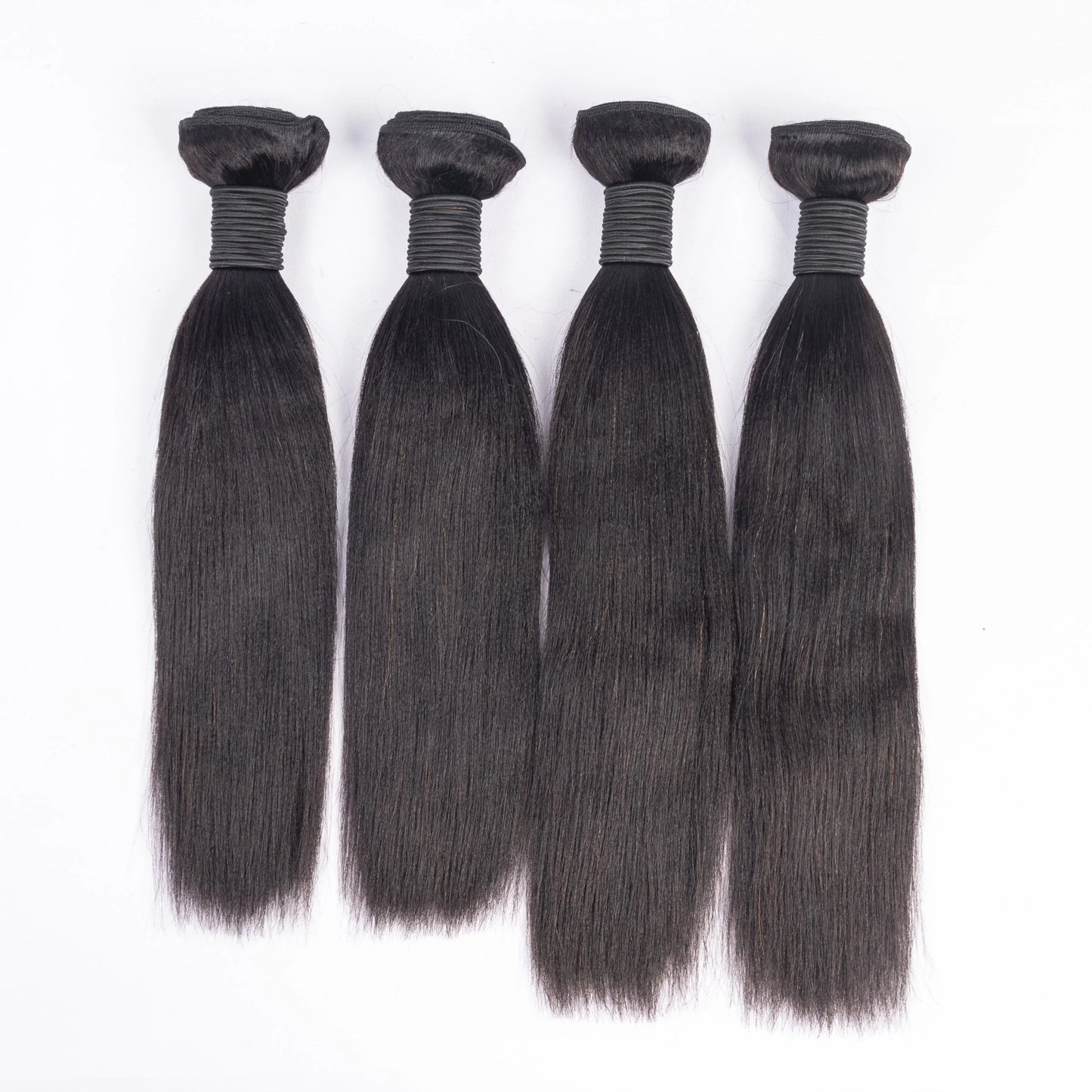 Wholesale Customized Color 10-30 Inch Yaki Straight  Deep Wavy Bundles 100% Human Hair Weft