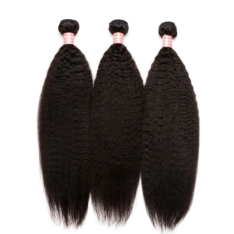 Wholesale Price Brazilian Remy Hair Bundles Afro Kinky Curly Wave 100% Virgin Human Hair Cuticle Aligned Natural Color Straight